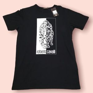 Roberto Cavalli Mens Black Tee